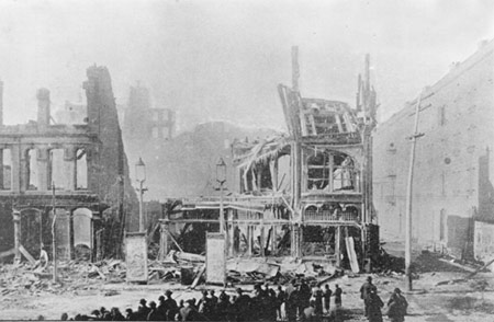 Fires on November 24, 1893, destroyed The Chittenden Hotel, the Chittenden Hall, and the Henrietta and Park theaters