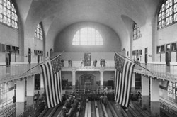 Ellis Island Hall - in original operation long ago